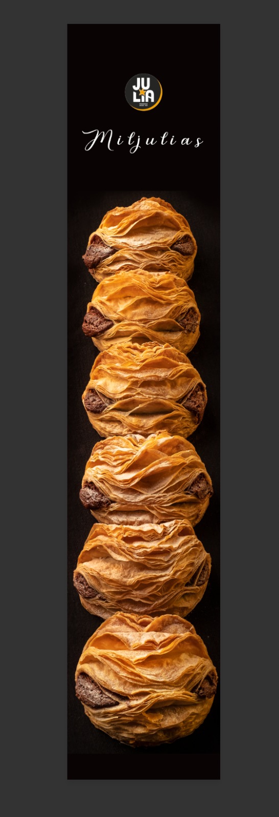 Miljulias de crema de chocolate