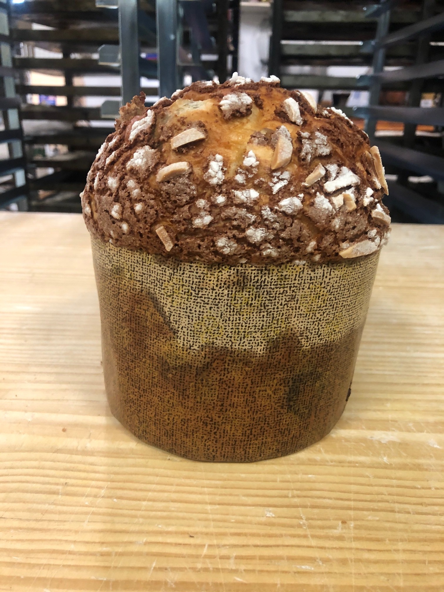 Panettone 100 % natural de chocolate BLANCO Y PISTACHO 